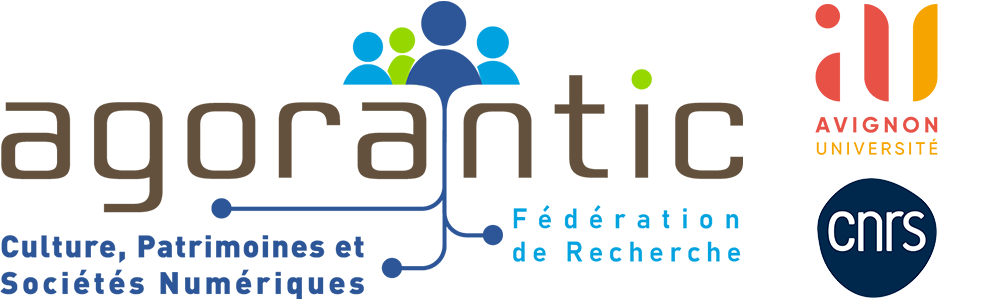 Logo Agorantic, Avignon Université, CNRS
